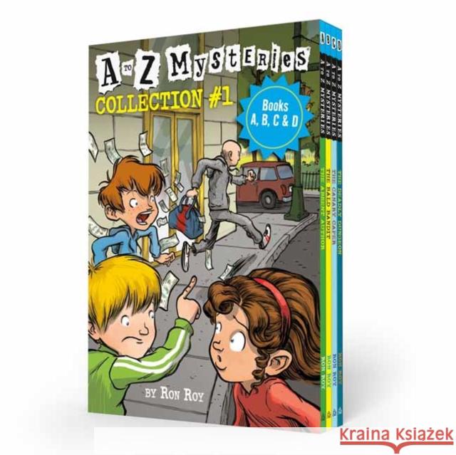 A to Z Mysteries Boxed Set Collection #1 (Books A, B, C, & D) Ron Roy 9780593378120 Random House USA Inc - książka