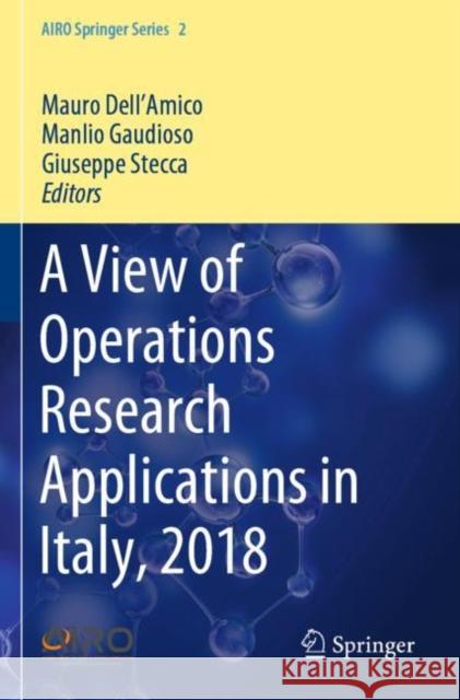 A View of Operations Research Applications in Italy, 2018  9783030258443 Springer International Publishing - książka