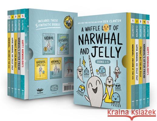 A Waffle Lot of Narwhal and Jelly (Hardcover Books 1-5) Ben Clanton 9780735271364 Tundra Books (NY) - książka