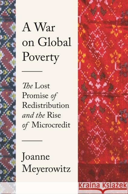 A War on Global Poverty: The Lost Promise of Redistribution and the Rise of Microcredit Joanne Meyerowitz 9780691206332 Princeton University Press - książka