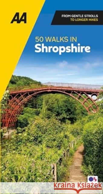 AA 50 Walks in Shropshire  9780749583750 AA Publishing - książka