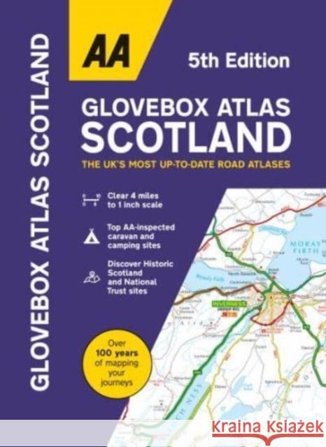 AA Glovebox Atlas Scotland  9780749583439 AA Publishing - książka