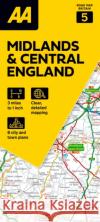 AA Road Atlas Midlands & Central England  9780749584689 AA Publishing