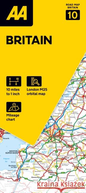 AA Road Map Britain  9780749584733 AA Publishing - książka