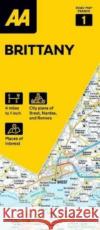 AA Road Map Brittany  9780749583880 AA Publishing