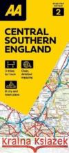 AA Road Map Central Southern England  9780749584078 AA Publishing