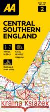 AA Road Map Central Southern England  9780749584658 AA Publishing