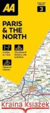AA Road Map Paris & The North  9780749583903 AA Publishing