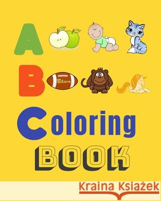 ABC Coloring Book: Alphabet coloring kids book Nabil Khaleel 9781659696530 Independently Published - książka