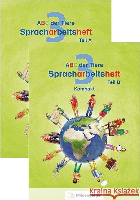 ABC der Tiere 3 - 3. Schuljahr, Spracharbeitsheft Kompakt, 3 Bde.  9783619345311 Mildenberger - książka