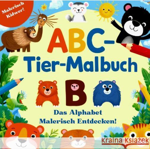 ABC-Tier-Malbuch - Das Alphabet malerisch entdecken! Käferböck, Natalie 9789403779331 Malerisch Kidwer - książka