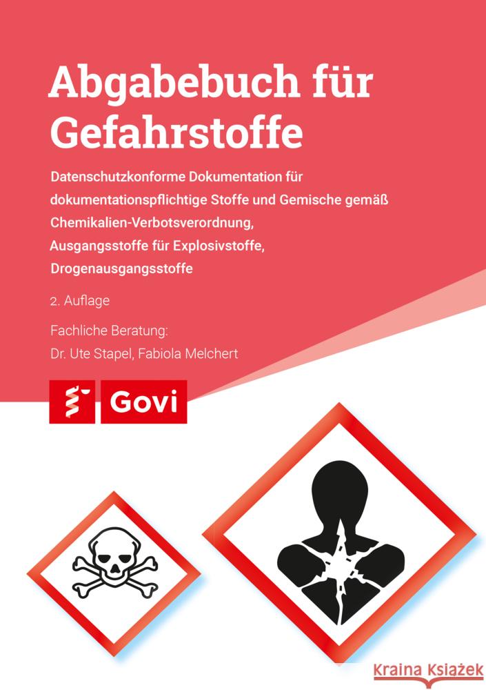 Abgabebuch für Gefahrstoffe  4019547001308 Avoxa - książka