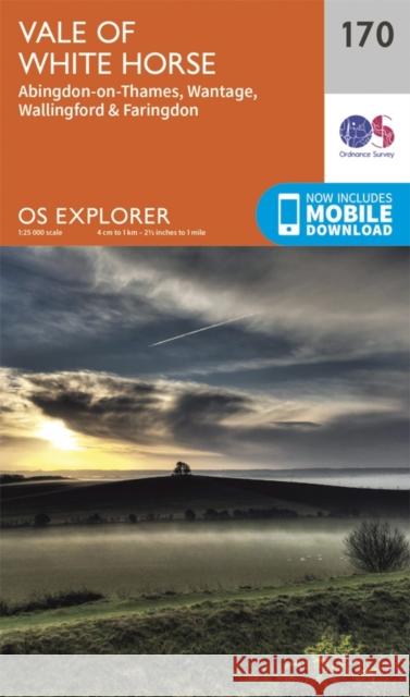 Abingdon, Wantage and Vale of White Horse Ordnance Survey 9780319243633 Ordnance Survey - książka