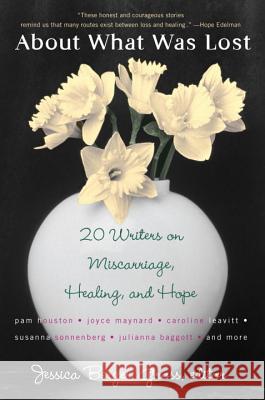 About What Was Lost: Twenty Writers on Miscarriage, Healing, and Hope Jessica Berger Gross 9780452287990 Plume Books - książka