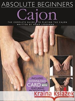 Absolute Beginners: Cajon with Access Code Noam Lederman 9781783052684 Music Sales - książka