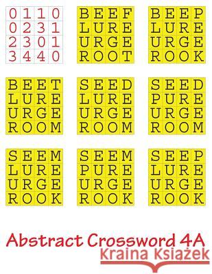 Abstract Crossword 4A Gurtowski, Francis 9781544072708 Createspace Independent Publishing Platform - książka