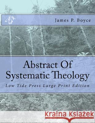Abstract Of Systematic Theology: Low Tide Press Large Print Edition James P. Boyce 9781546781431 Createspace Independent Publishing Platform - książka