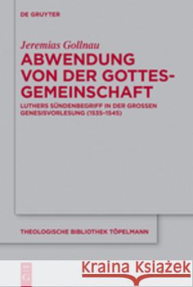 Abwendung von der Gottesgemeinschaft Gollnau, Jeremias 9783110494563 de Gruyter - książka