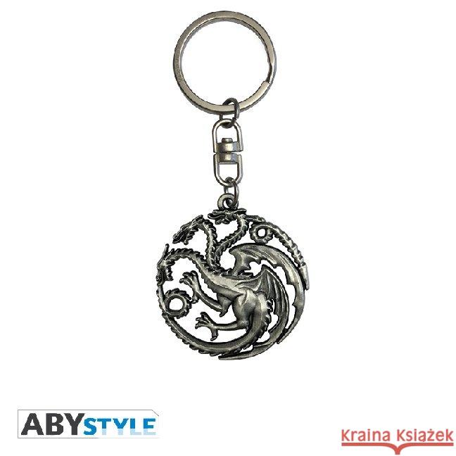 ABYstyle - Game of Thrones - Targaryen 3D-Schlüsselanhänger  3700789286103 Abysse Deutschland - książka