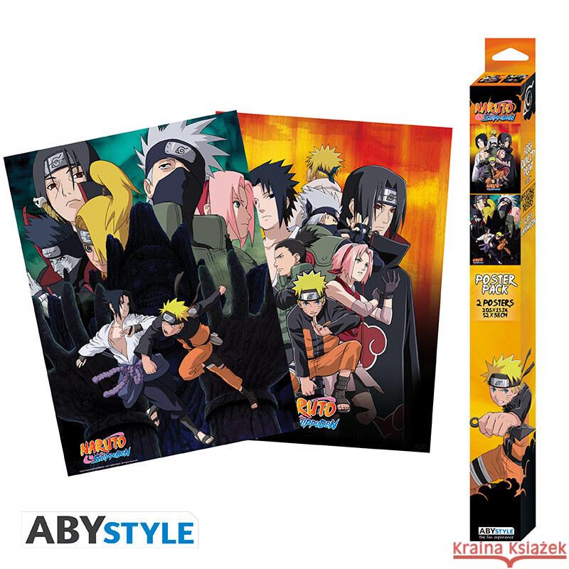 ABYstyle - Naruto Shippuden Set 2 Chibi Posters  3665361060222 Abysse Deutschland - książka