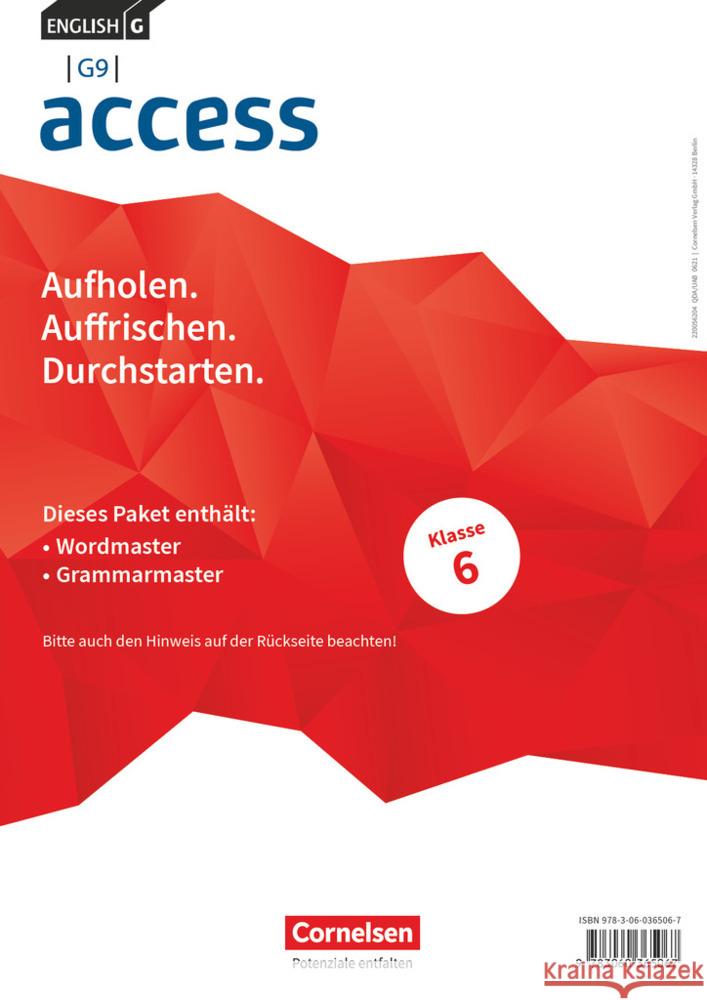 Access - G9 - Ausgabe 2019 - Band 2: 6. Schuljahr  9783060365067 Cornelsen Verlag - książka