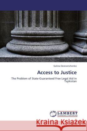 Access to Justice Galina Derevenchenko 9783846533697 LAP Lambert Academic Publishing - książka