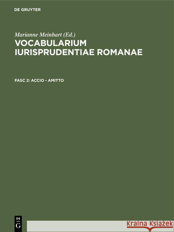 Accio - Amitto Meinhart, Marianne 9783110013702 De Gruyter - książka