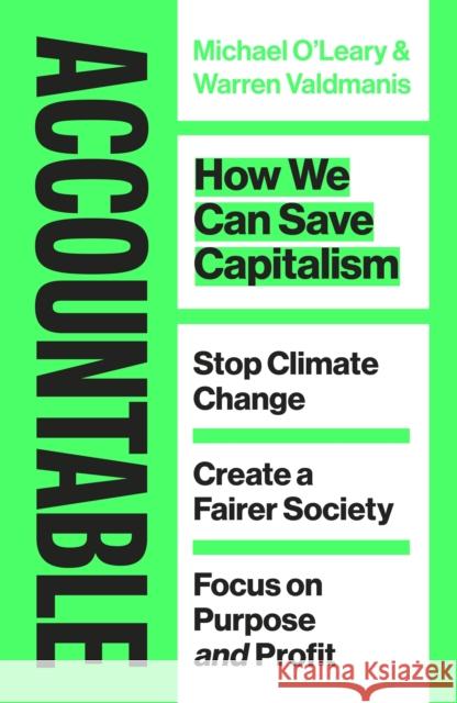 Accountable: How we Can Save Capitalism Michael O'Leary 9780241460337 Penguin Books Ltd - książka