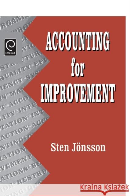 Accounting for Improvement Sten Jonsson 9780080446080 Pergamon - książka