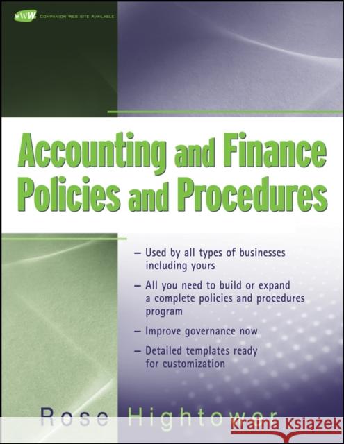 Accounting Policy (w url) Hightower, Rose 9780470259627 - książka
