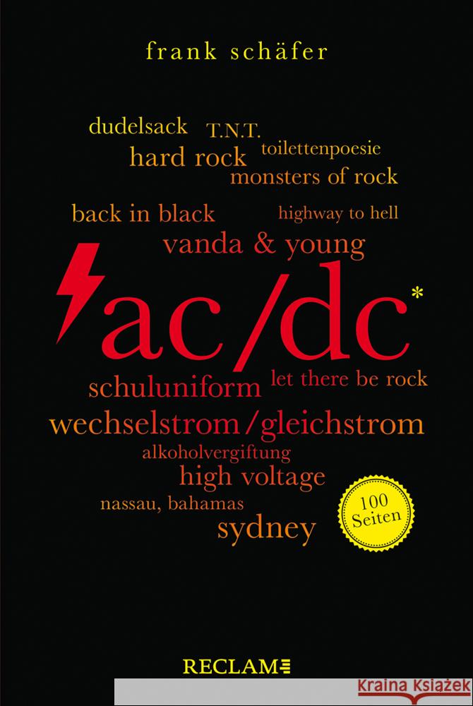 AC/DC. 100 Seiten Schäfer, Frank 9783150207109 Reclam, Ditzingen - książka
