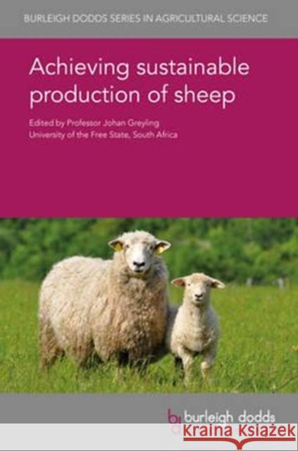 Achieving Sustainable Production of Sheep Johan Greyling 9781786760845 Burleigh Dodds Science Publishing Ltd - książka