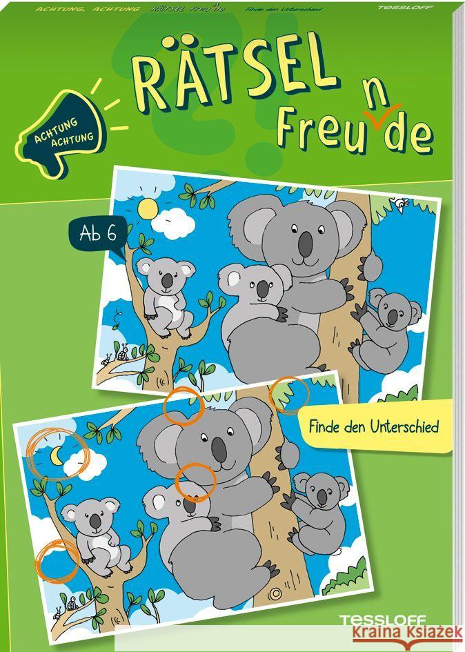 Achtung, Achtung Rätselfreu(n)de. Finde den Unterschied  9783788645946 Tessloff Verlag Ragnar Tessloff GmbH & Co. KG - książka