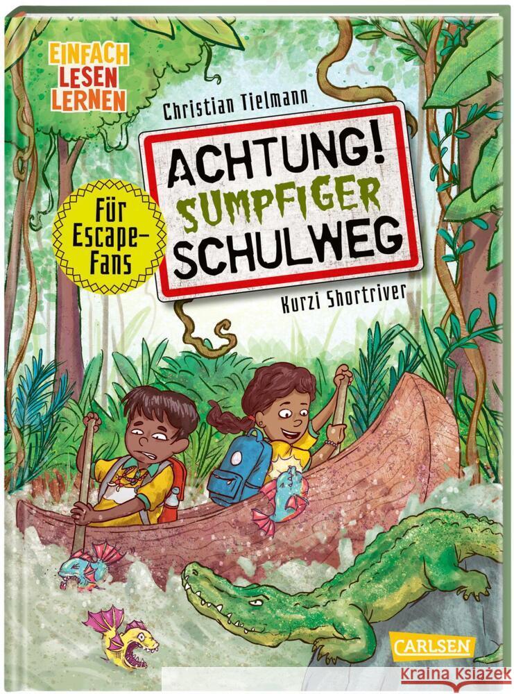 Achtung!: Achtung! Sumpfiger Schulweg Tielmann, Christian 9783551690272 Carlsen - książka