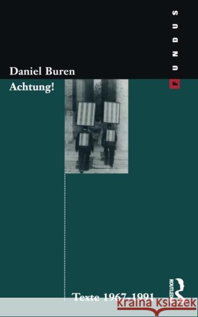 Achtung! Texte 1969-1994 Daniel Buren G. Fietzek G. Inboden 9783364003139 M.E. Sharpe - książka