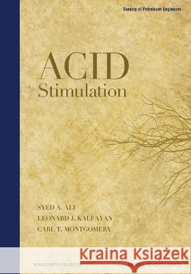 Acid Stimulation Syed A. Ali Carl Montgomery Leonard Kalfayan 9781613994269 Society of Petroleum Engineers - książka