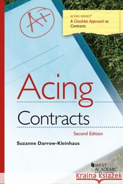 Acing Contracts Suzanne Darrow-Kleinhaus 9781642422467 Eurospan (JL) - książka