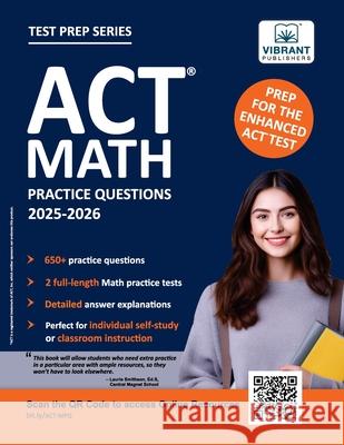 ACT Math Practice Questions Vibrant Publishers 9781636515052 Vibrant Publishers - książka