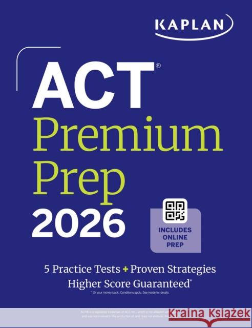 ACT Premium Prep 2026 Kaplan Test Prep 9781506297583 Kaplan AEC Education - książka