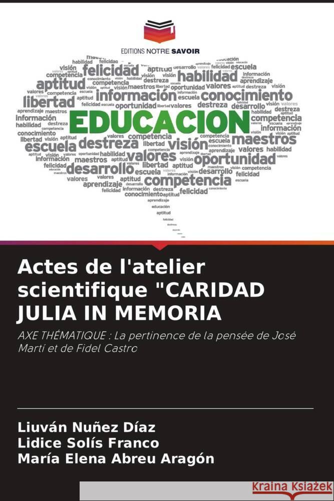 Actes de l'atelier scientifique 