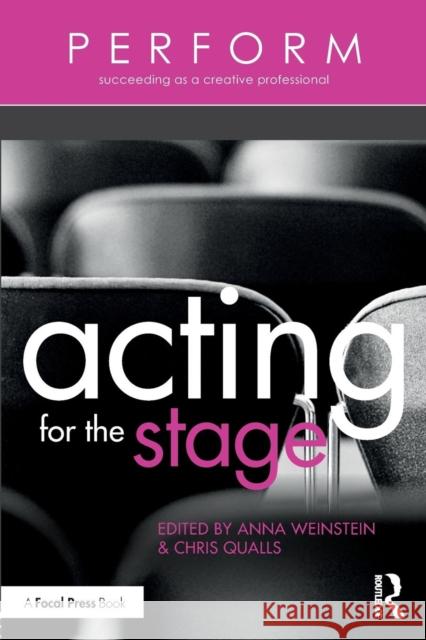Acting for the Stage Chris Qualls 9781138945159 Focal Press - książka
