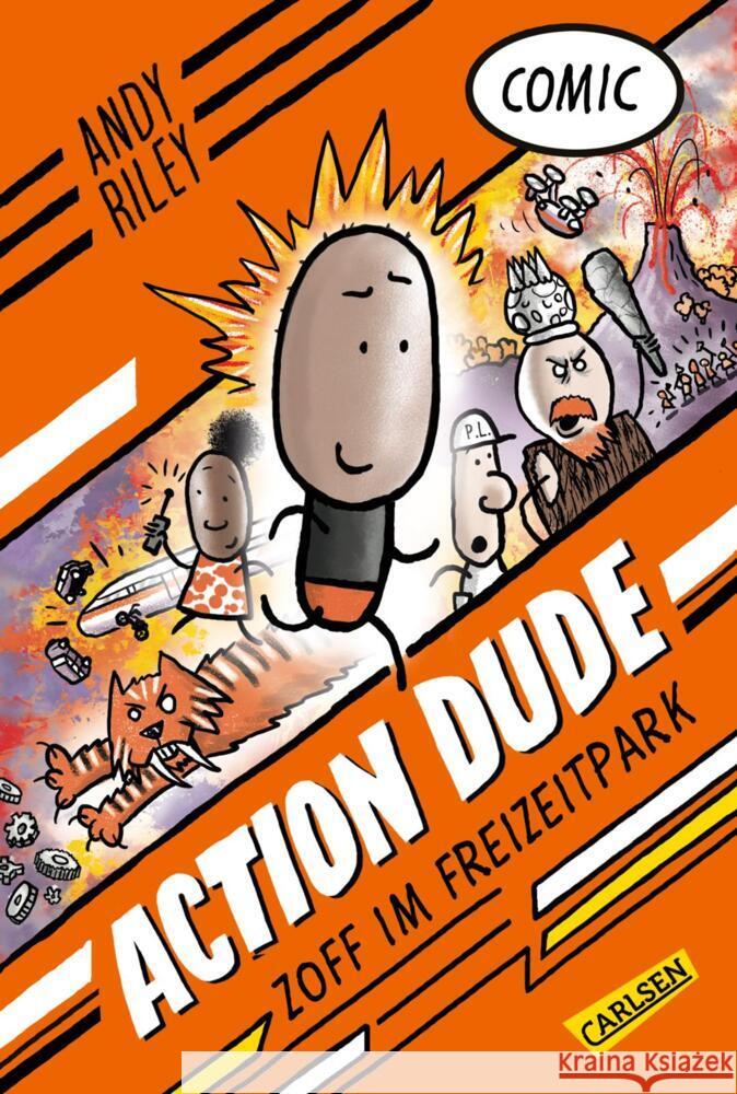 Action Dude 1: Zoff im Freizeitpark Riley, Andy 9783551559760 Carlsen - książka
