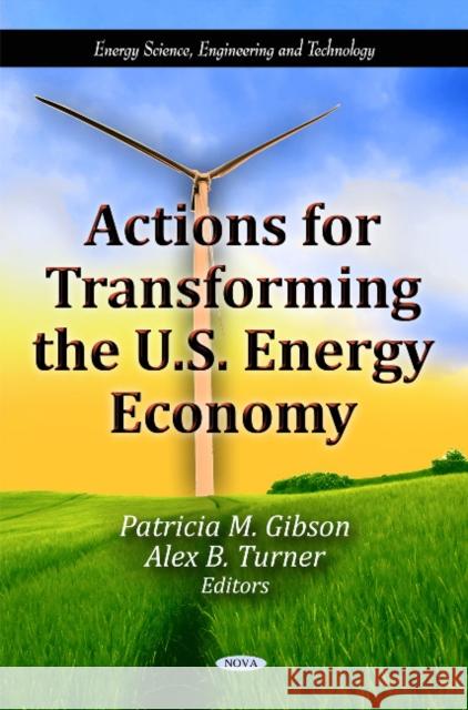 Actions for Transforming the U.S. Energy Economy Patricia M Gibson, Alex B Turner 9781613244531 Nova Science Publishers Inc - książka