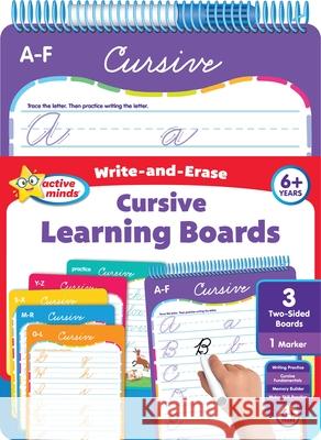 Active Minds Write-And-Erase Cursive Learning Boards Sequoia Children's Publishing 9781642692310 Sequoia Children's Publishing - książka