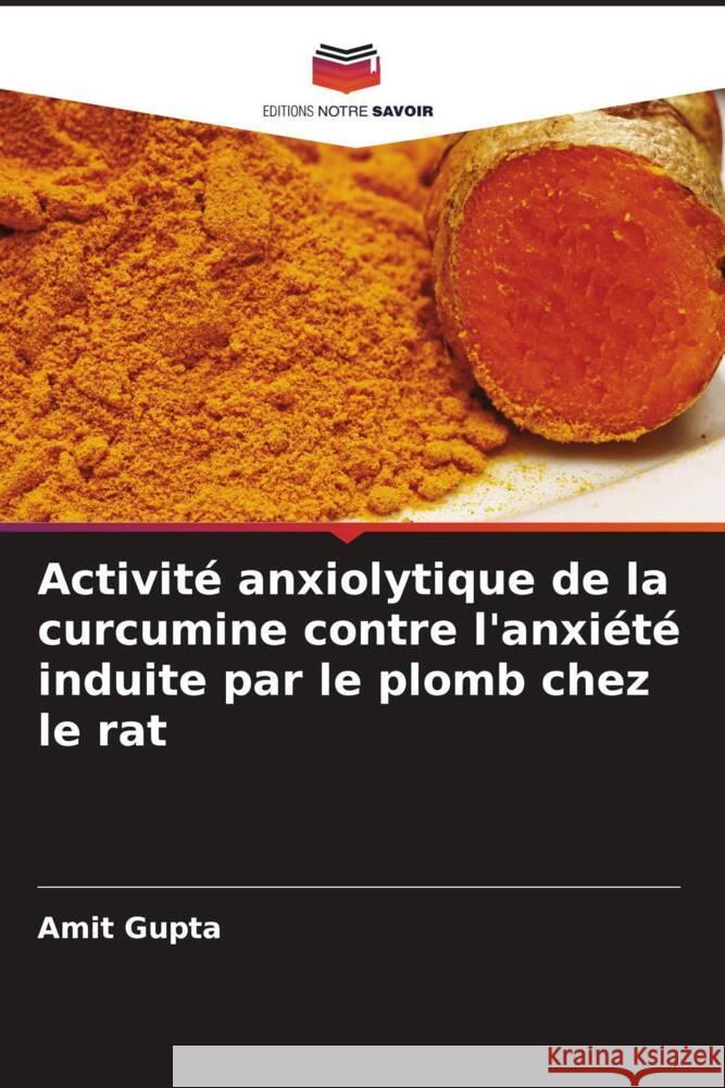 Activité anxiolytique de la curcumine contre l'anxiété induite par le plomb chez le rat Gupta, Amit 9786206563563 Editions Notre Savoir - książka