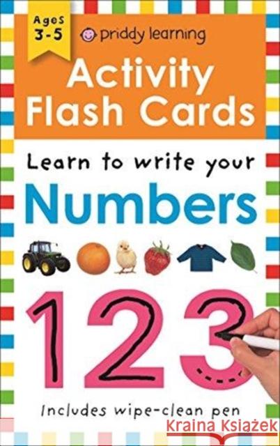 Activity Flash Cards Numbers Roger Priddy   9781783417773 Priddy Books - książka