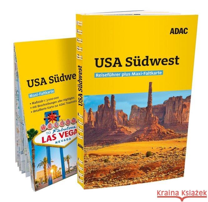 ADAC Reiseführer plus USA Südwest : mit Maxi-Faltkarte zum Herausnehmen Johnen, Ralf 9783956896798 ADAC Verlag - książka