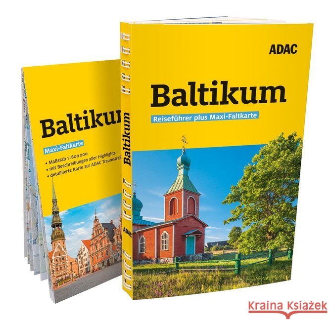 ADAC Reiseführer plus Baltikum : mit Maxi-Faltkarte zum Herausnehmen Kalimullin, Robert; Hamel, Christine 9783956896736 ADAC Verlag - książka