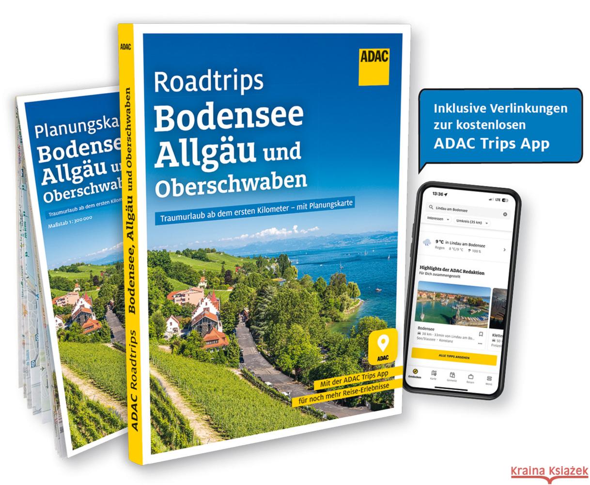 ADAC Roadtrips - Bodensee, Allgäu und Oberschwaben  9783986451134 ADAC Reiseführer - książka