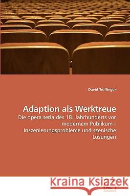 Adaption als Werktreue Treffinger, David 9783639146196 VDM Verlag - książka